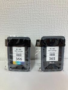 Canon　キャノンインク　純正インク　BC365　BC366　各1個　FINEカートリッジ 標準容量インク TS3530