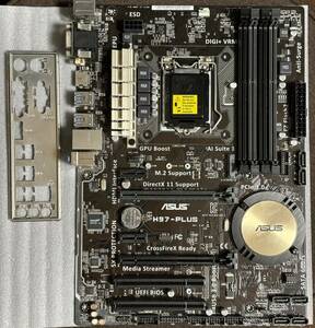 【動作確認済】ASUS H97-PLUS LGA1150 ATXマザーボード IOパネル Haswell Broadwell対応