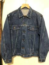 国産ビンテージ　 vintage denim jacket 3rdタイプ デニムジャケット　 M ジージャン トラッカージャケット 日本製 MADE IN JAPAN_画像1