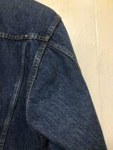 国産ビンテージ　 vintage denim jacket 3rdタイプ デニムジャケット　 M ジージャン トラッカージャケット 日本製 MADE IN JAPAN_画像4