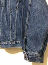 国産ビンテージ　 vintage denim jacket 3rdタイプ デニムジャケット　 M ジージャン トラッカージャケット 日本製 MADE IN JAPAN_画像5