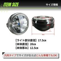 マルチリフレクター 180mm バイク ヘッドライト LED 純正タイプ_画像2