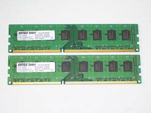 ◆BUFFALO製 PC3-12800 (DDR3-1600) 16GB（8GB×2枚）完動品 即決！★送料120円！