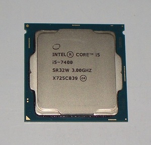 * no. 7 generation i5-7400 3.00GHz Kaby Lake/6MB/SR32W/LGA1151 working properly goods prompt decision!* postage 120 jpy!