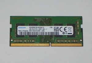 ◆SAMSUNG製 PC4-19200（DDR4-2400）260pin 4GB 完動品 即決！★送料120円！