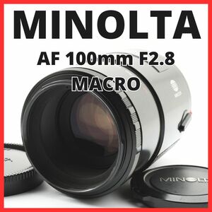 E29/5719C★美品★ミノルタ MINOLTA AF 100mm F2.8 MACRO 