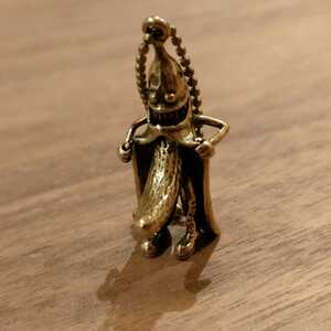  banana man brass wallet chain key chain key holder antique ball chain pendant top 