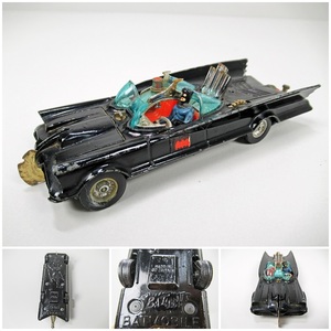 ☆[A52]1960年代　CORGI TOYS コーギー　バットモービル BAT MOBILE　バットマンカー　英国製のミニカー　ビンテージ　当時物　現状品