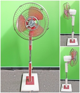 *[K0523]HITACHI Hitachi Showa Retro electric fan S-617 large electric fan stand fan antique operation verification settled taking over possibility ( Osaka city )