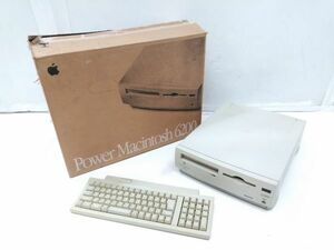 ♪ジャンク Apple アップル Power Macintosh 6200 M3076 本体+キーボード 箱付き A050207A @140♪