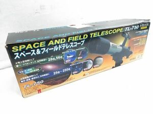 ◇未使用保管品 MIZAR ミザール スペース＆フィールドテレスコープ TL-750 70mm屈折式天体 地上望遠鏡 箱 取説付 0507B2J @140 ◇