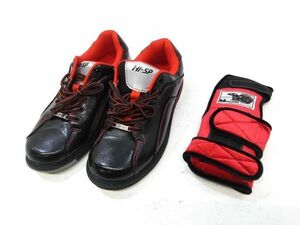 !HI-SP высокий спорт боулинг обувь (25.5cm)+ бандаж запястья (M) комплект A050916M @80!