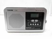 ♪動作品 TOSHIBA 東芝 FM AM SW ラジオ NIKKEI 形名TY-SHR3 ポータブルラジオ 3バンド 防災 ストラップ付き A051414E @60♪_画像2