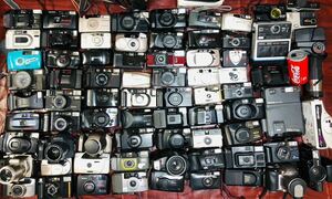  total 75 point compact film camera Polaroid set sale pi kai chiOLYMPUS μ-ii contains large amount exhibition operation not yet verification Junk 