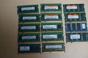 Память для ноутбука (SO-DIMM) 14 штук (PC3X1, PC2X13)