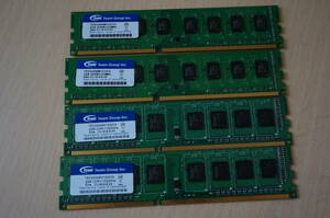 Team デスクトップ用メモリ DDR3 1333MHz PC3-10600 永久保証 ECOパッケージ (2GBx2枚 （4GBkit）)
