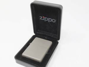 未使用 ZIPPO ジッポー 2001 ソリッドチタニウム グレー 無地 ライター オイルライター 　　＃103