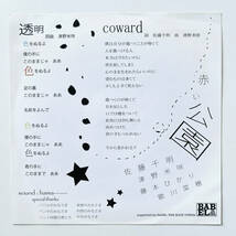 貴重 CD〔 赤い公園 - はじめまして / 透明 coward 〕インディーズ期 初期音源_画像2