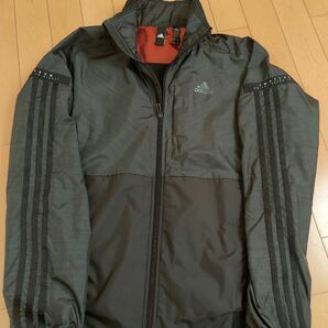 adidas FKK22 [24/7 ウインドブレーカー ジャケット 裏起毛 メンズ ブラック J/M]