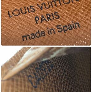【1円スタート】LOUIS VUITTON ルイヴィトン モノグラム アジェンダ PM 手帳カバー 6穴式 カード入れ×3 R20005の画像8