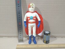 70年代放送当時物　レインボーマン 　ダッシュ7　太陽の戦士　ミドル？サイズソフビ　20cm　タカトク製　新品同様美品　ブルマァク　ポピー_画像1