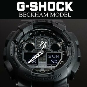 1円～1スタ ベッカム Beckaham G-shock Gショック 精悍なフルブラック 逆輸入 新品未使用 本物200m防水メンズ腕時計カシオCASIOミリタリーの画像8