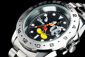 1 jpy ~ 1 Star na The -hebn×Disney limitation MICKEY Mickey Mouse special order collaboration clock / beautiful orange second needle Explorer Ⅱ/5 atmospheric pressure new goods reimport 