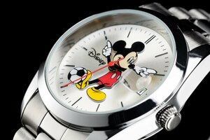 1円～ 1スタ アナザーヘブン×Disney限定MICKEYミッキーマウス別注コラボ時計エクスプローラー1オイスターデイトシルバーSSOPH逆輸入