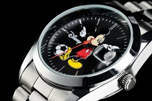 1円～ 1スタ アナザーヘブン×Disney限定MICKEYミッキーマウス別注コラボ時計エクスプローラー1オイスターデイトブラックSOPH逆輸入