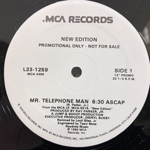 ★即決 DISCO New Edition / Mr. Telephone Man L33-1233 d3082 米オリジナル 