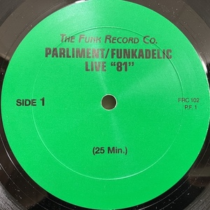 ★即決 SOUL Parliament Funkadelic / Live 81 FRC102 d3136 米盤、コレクターズ・レコード 