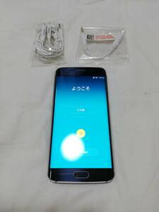 【 au 】 Galaxy S6 edge SCV31 32GB Black Sapphire na3980