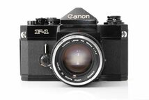 ★実用美品★ キヤノン CANON F-1 ボディ 後期モデル + レンズ FD 50mm F1.4 ★シャッター全速 露出計 完動★ #L19230260_画像1