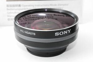 ★極上美品★ ソニー SONY VCL-HGA07B WIDE CONVERSION LENS x0.75 ワイドコンバージョンレンズ ★付属品あり★ #L37071080