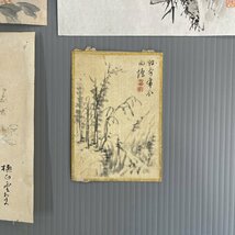 【洛座】幕末の画家 山本琴谷 帆足杏雨 他 文人画 中国山水 月 鷹 捲り＜儒者南画中国◆319-7_画像3