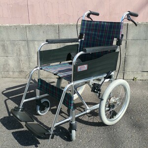 NICK/ニック RISE 介助用 車椅子/車イス/車いす 折り畳み式 アルミフレーム 軽量 コンパクト