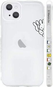 ミッフィー iPhone14 用 ケース クリ 保護カバー キャラクター スマホケース ［透明 軽薄型 ワイヤレス充電対応 レンズ