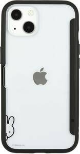 グルマンディーズ ミッフィー SHOWCSE+ iPhone13(6.1インチ)対応ケース ひょっこり MF-211BK ブラック