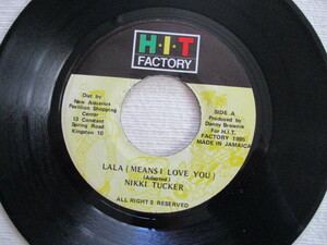 NIKKI TUCKER 7！LA LA MEANS I LOVE YOU, JA 7インチ EP 45, DELFONICS, 美盤