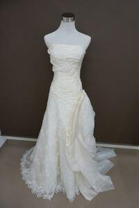 * special sale * postage payment on delivery *1500 jpy uniformity #k-324-43# used * wedding dress *MIGLIR A FELNATO* size display none * eggshell white /