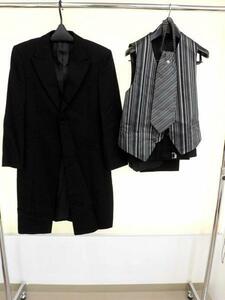 * special sale * postage payment on delivery *3000 jpy uniformity * tuxedo * used *J-801-8*ABM*ETTE UOMO/ black 