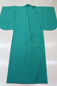  first come, first served! postage payment on delivery *4000 jpy uniformity sale * graduation ceremony * coming-of-age ceremony * small long-sleeved kimono ( used )*L1027-49/ green group 