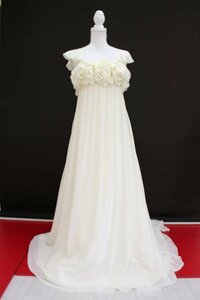  first come, first served! postage payment on delivery *5000 jpy uniformity sale #Q-525-6# used * wedding dress *7-11T* lemon series * comb * flexible with function 