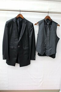 * special sale * postage payment on delivery *3500 jpy uniformity * tuxedo *Q-322-80*YL* stripe black series 