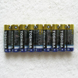 未使用 ■ 東芝 アルカリ乾電池 単3形 9本　使用期限 2033.12 ／ TOSHIBA アルカリ1 LR6AN