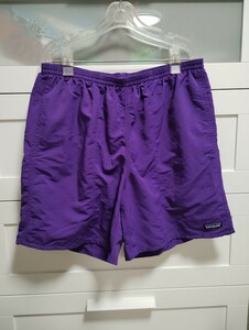 SP18 Patagonia バギーズロング L 7インチ PUR パープル 廃盤カラー 紫 BAGGIES Shorts Long 水着 swim ショートパンツ ショーツ 