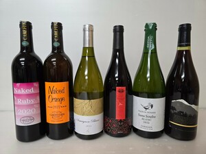 ワイン各種/ 果実酒/６本セット/ネイキッドルビー・ネイキッドオレンジ・ ソーヴィニヨン ブラン・杜のワイン・サン スフル・第一楽章