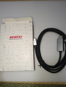 BENFEI USB Type C HDMI 変換ケーブル 1.8m【4K@60Hz UHD映像出力】アルミシェル、ナイロンブレイド