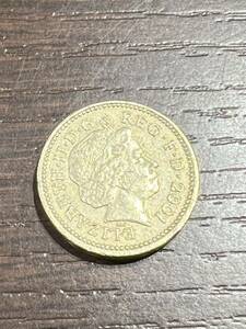 イギリス 2001 1ポンド 外国コイン 外国硬貨 アンティーク 古銭 コレクション 流通/現状品 送84 同梱可