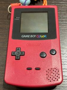 ゲームボーイカラー本体 レッド/赤色 任天堂 GAME BOY COLOR 通電確認済み 現状品 送350or520